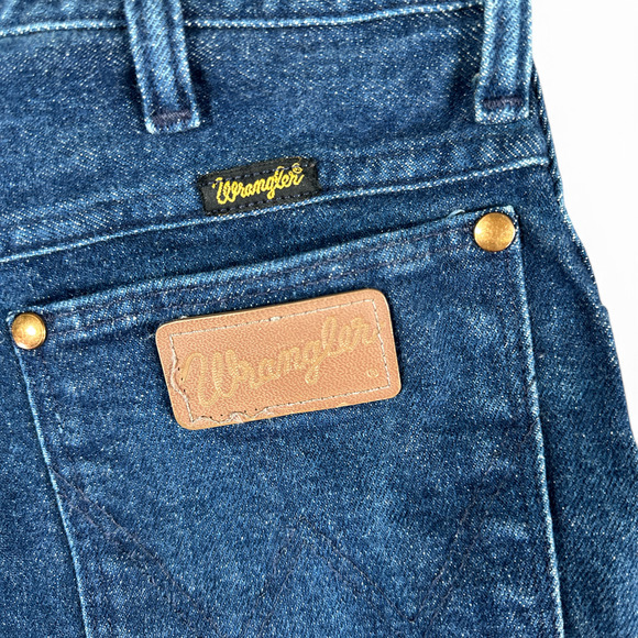 Vintage Wrangler Jeans Womens 14 30x32 Blue Dark Wash Straight USA Made 90s - Picture 6 of 11